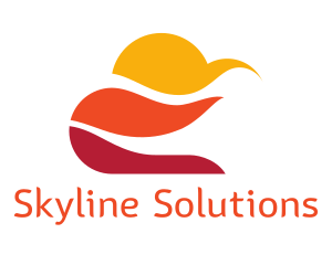 Sky - Orange  Sky logo design