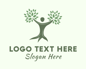 Natural Human Tree Logo