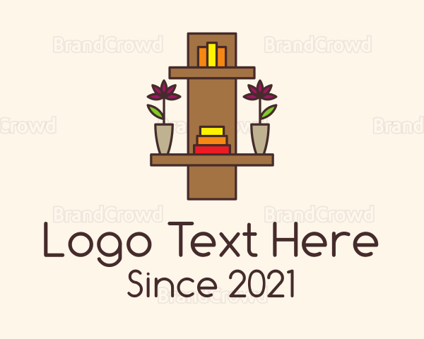 Bookshelf Flower Vases Logo