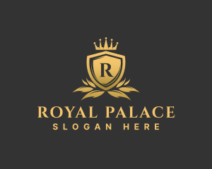 Royal Crown Shield Crest logo design