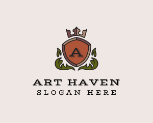 Elegant Shield Crest logo design