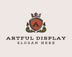 Elegant Shield Crest logo design