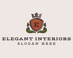 Elegant Shield Crest logo design