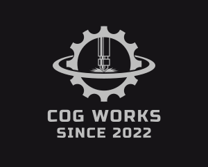 Cog Mechanical Drill logo design