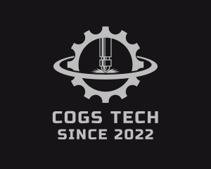 Cog Mechanical Drill logo design