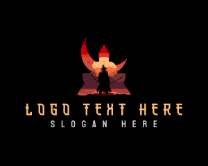 Japanese Shogun Warrior logo design