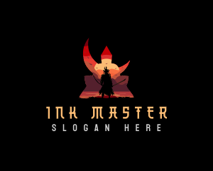 Japanese Shogun Warrior logo design