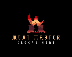 Japanese Shogun Warrior logo design