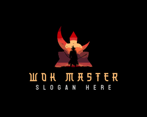 Japanese Shogun Warrior logo design