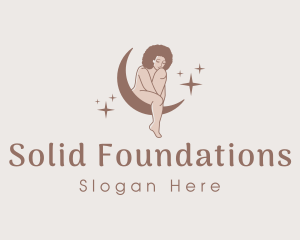 Model - Moon Woman Nude logo design