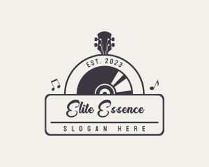 Singer - Retro Music Vinyl logo design