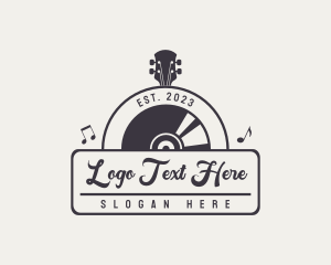 Retro Music Vinyl Logo