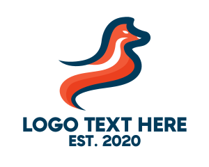 Fox - Stylish Orange Fox logo design