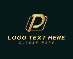 Expensive - Deluxe Industrial Letter P logo design