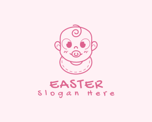 Cute Baby Infant Logo