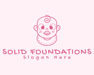 Cute Baby Infant Logo