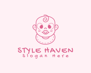 Cute Baby Infant Logo