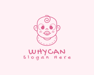 Pediatrician - Cute Baby Infant logo design