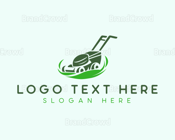 Lawn Gardener Landscaping Logo