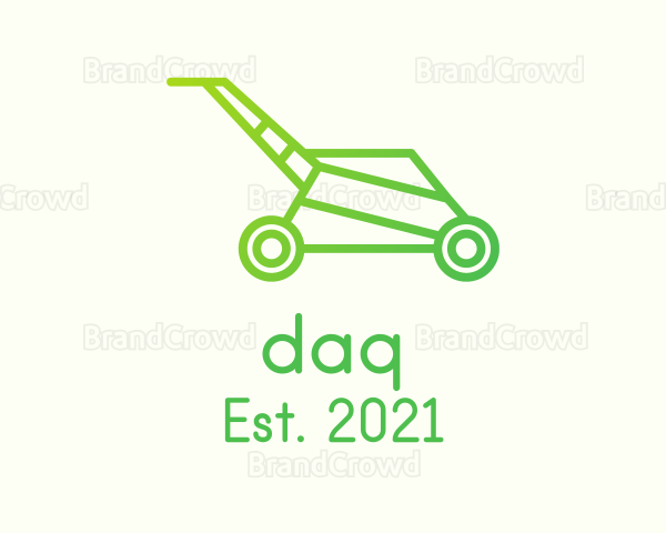 Gradient Lawn Mower Logo