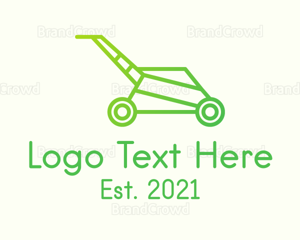 Gradient Lawn Mower Logo