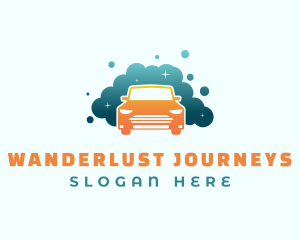 Auto Wash - Car Wash Bubbles logo design