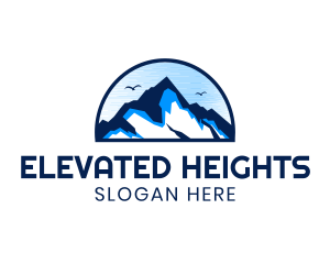 Tall - Blue Mountain Peak logo design