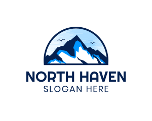 North - Blue Mountain Peak logo design