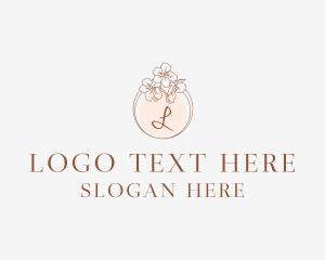 Beautiful - Flower Garland Spa logo design