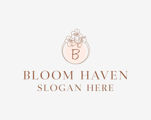 Flower Garland Spa logo design