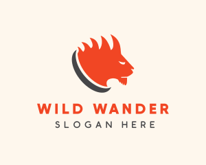 Wild Lion Zoo logo design