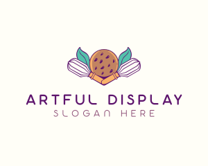 Cookie Whisk Floral logo design