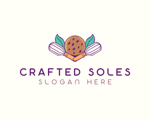 Cookie Whisk Floral logo design