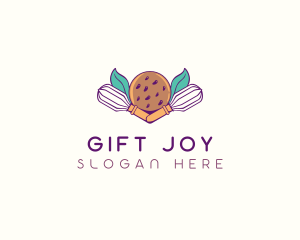 Cookie Whisk Floral logo design