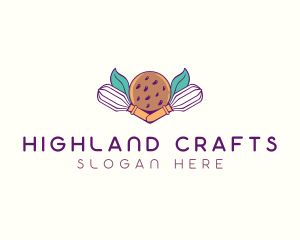 Cookie Whisk Floral logo design