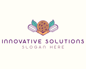 Cookie Whisk Floral logo design