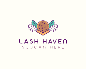 Cookie Whisk Floral logo design