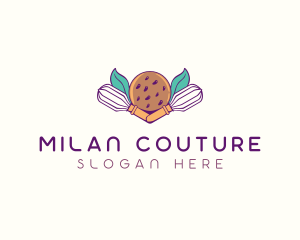 Cookie Whisk Floral logo design