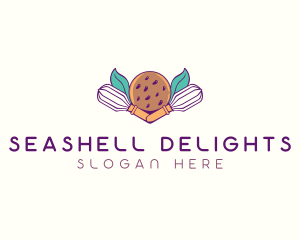 Cookie Whisk Floral logo design