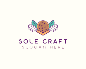 Cookie Whisk Floral logo design