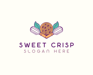 Wafer - Cookie Whisk Floral logo design