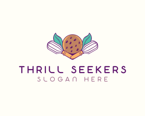 Cookie Whisk Floral logo design