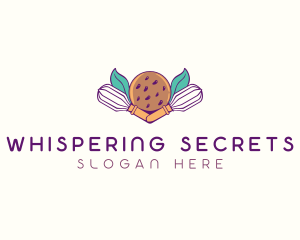 Cookie Whisk Floral logo design