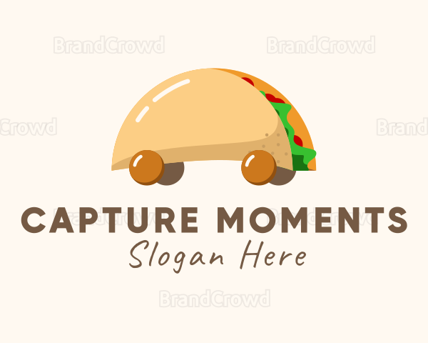 Taco Snack Food Cart Logo