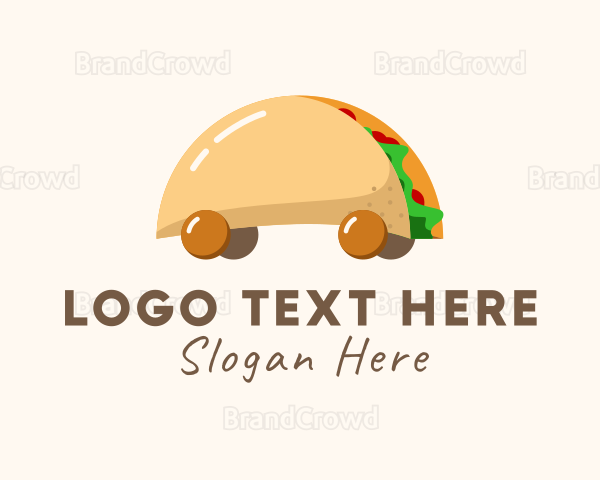 Taco Snack Food Cart Logo