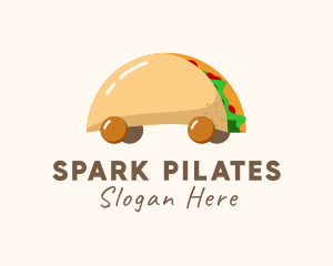 Taco Snack Food Cart Logo