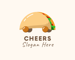 Taco Snack Food Cart Logo