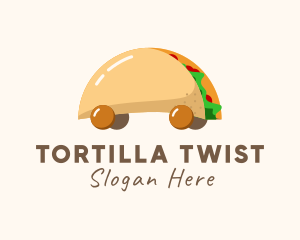 Tortilla - Taco Snack Food Cart logo design