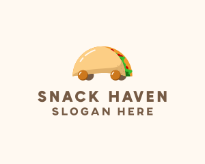 Taco Snack Food Cart logo design