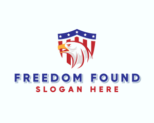 Patriotism - American Eagle Shield logo design